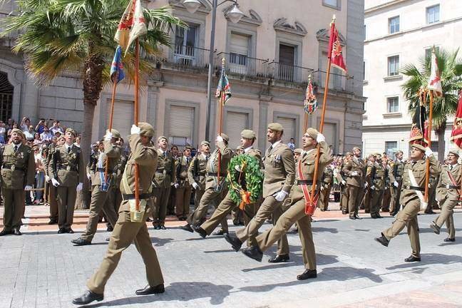 Acto militar en Huelva