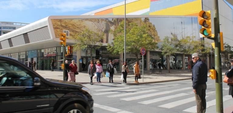 El tramo de la avenida de Italia junto al Mercado, sin tráfico a partir del jueves