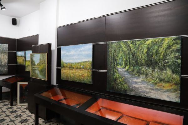 Miguel Díaz presenta en la casa-museo su exposición ‘Pintar el Aire’