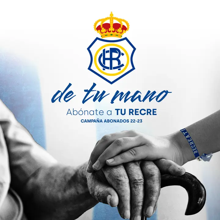 Cartel de la campaña de abonados del Recreativo.