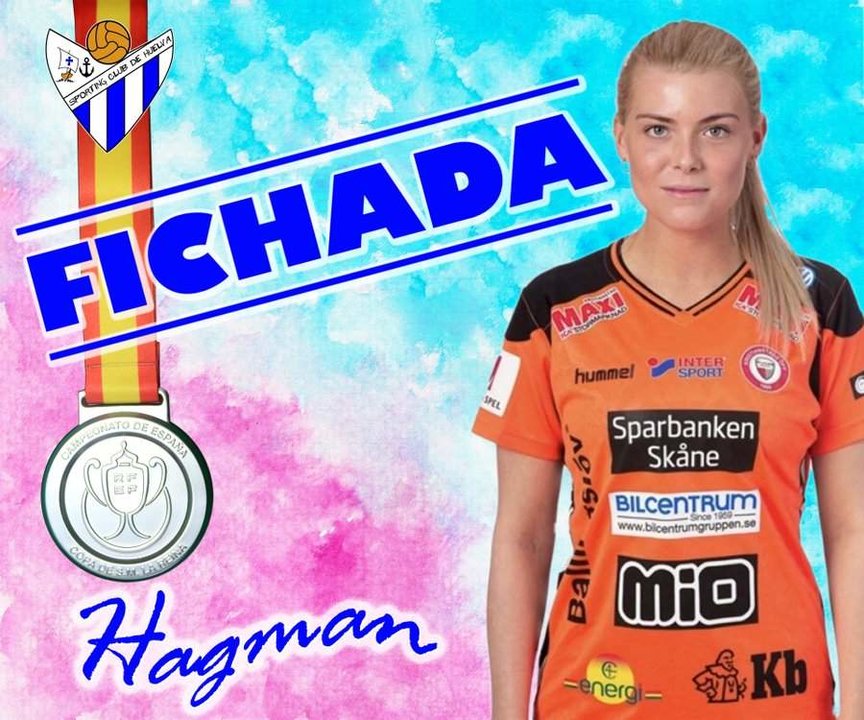 Sofía Hagman llega al Sporting de Huelva.