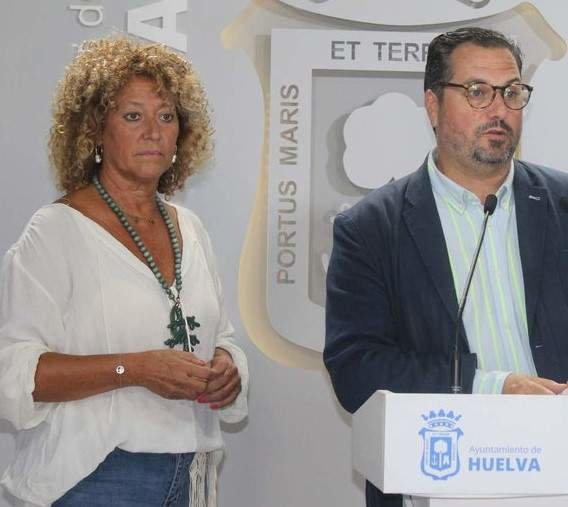 Pilar Marín y Jaime Pérez, presidenta y portavoz del PP en el Ayuntamiento respectivamente.