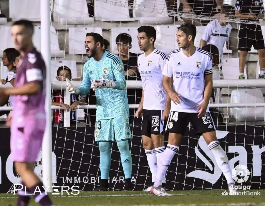 Caro en el choque contra el Málaga.