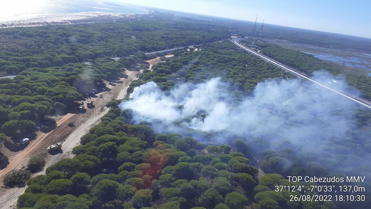 Incendio Forestal en Punta Umbría