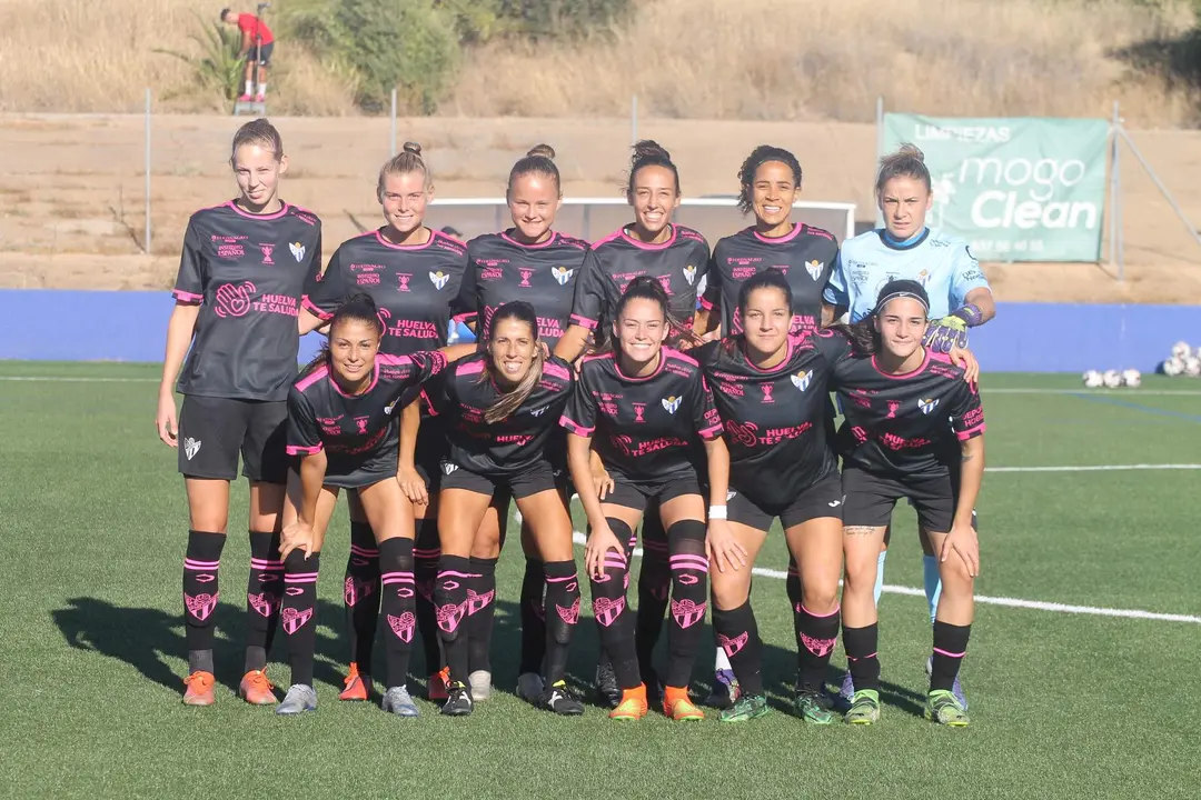 La alineación del Sporting de Huelva.