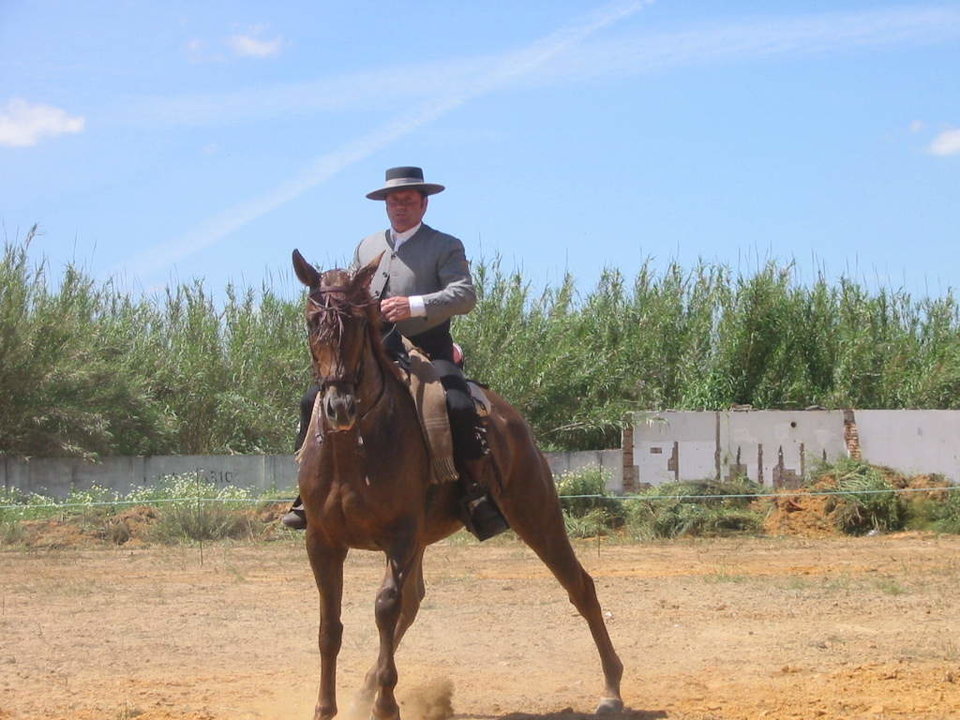 José Tirado, uno de los excampeones de Doma a la Vaquera en España