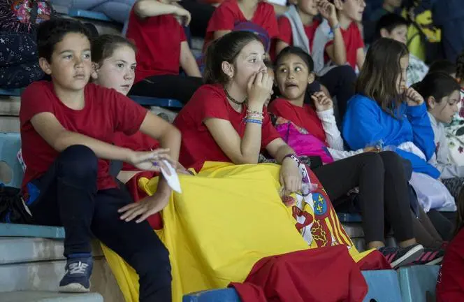 HUELVA, 24/04/18 HUELVA - Campeonato Europeo de Badminton Huelva 2018 . 
Foto: ALBERTO DIAZ