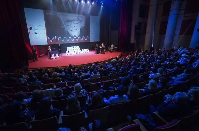 HUELVA - GALA CLAUSURA PREMIADOS 44 EDICION FESTIVAL DE HUELVA CINE IBEROAMERICANO .
Foto: ALBERTO DIAZ / FESTIVAL DE HUELVA CINE IBEROAMERICANO