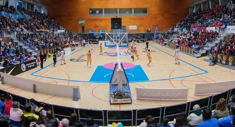 El Palacio de Deportes de Huelva durante una de las finales 