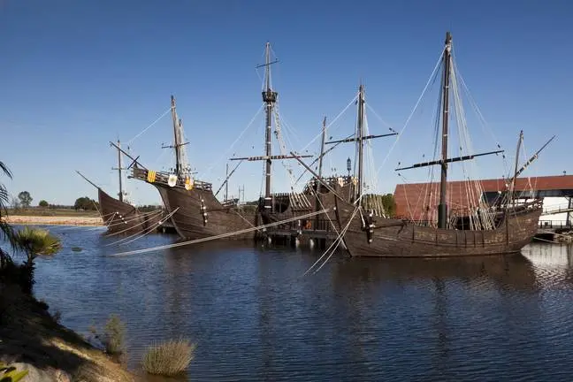 XCF, LUGARES COLOMBINOS, MUELLE CARABELAS, HUELVA