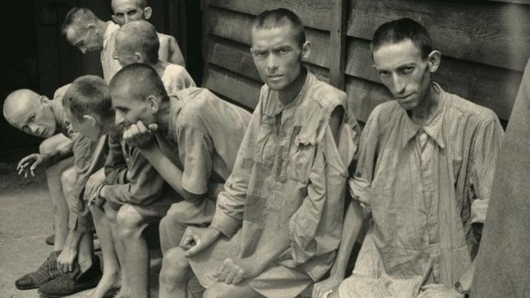 Prisioneros en campos nazis.