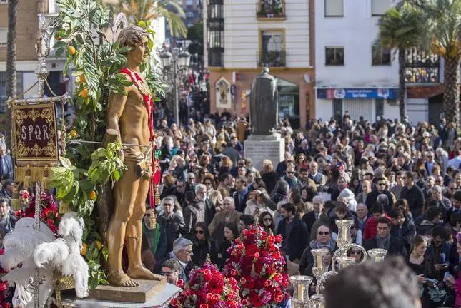 HUELVA, 20/01/19 HUELVA - Procesion San Sebastian .
Foto: ALBERTO DIAZ / Ayuntamiento de Huelva