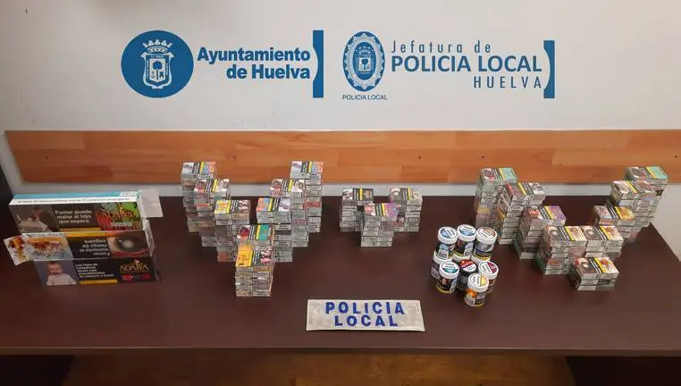 Tabaco incautado por la Policía Local