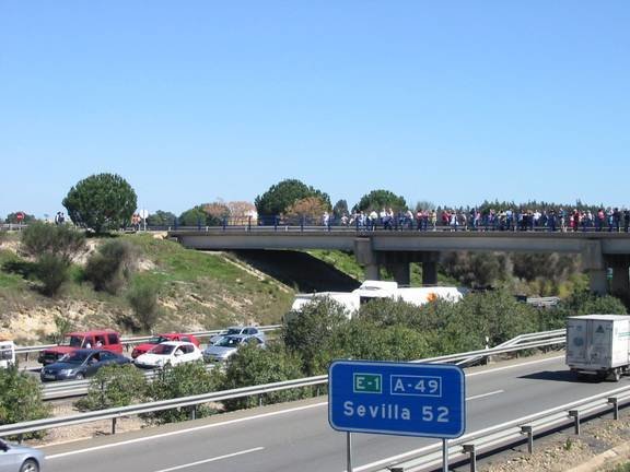 Autopista A-49 en dirección a Sevilla