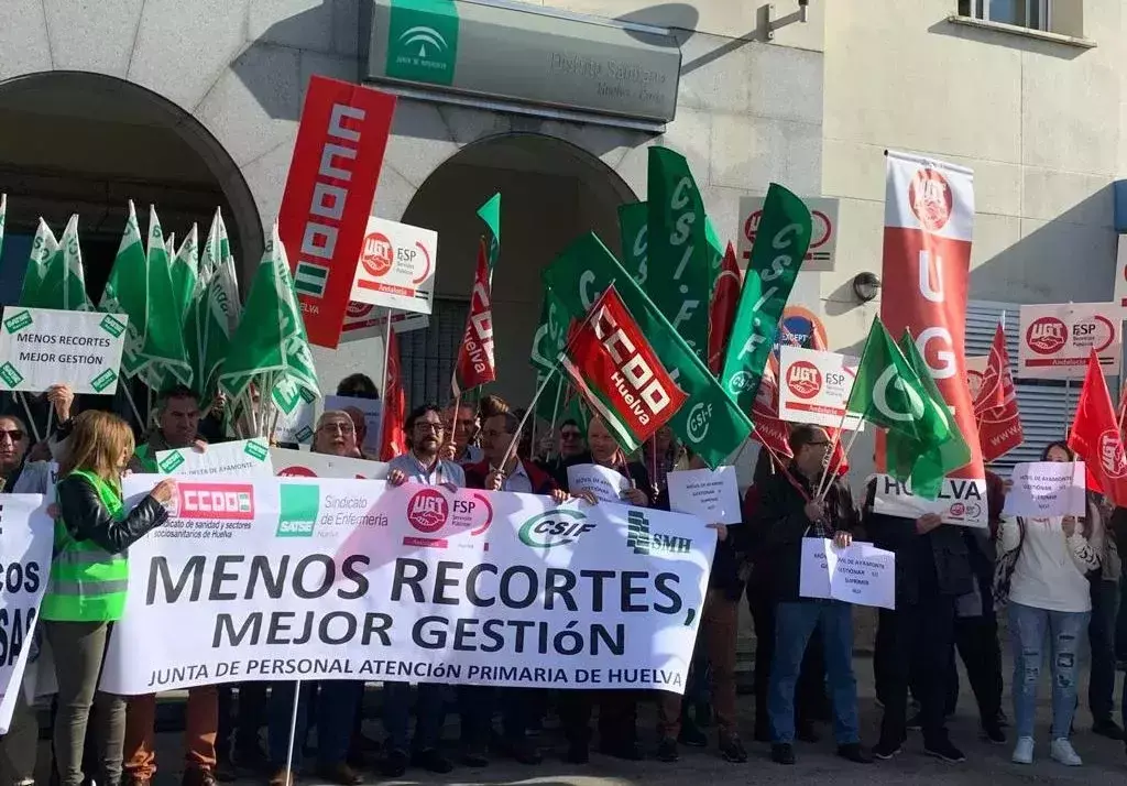 Movilización en Huelva sindicatos Sanidad