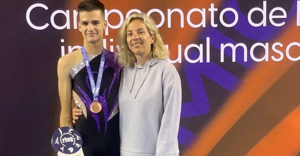 Jesús Casado, primer onubense en la élite de la gimnasia española.