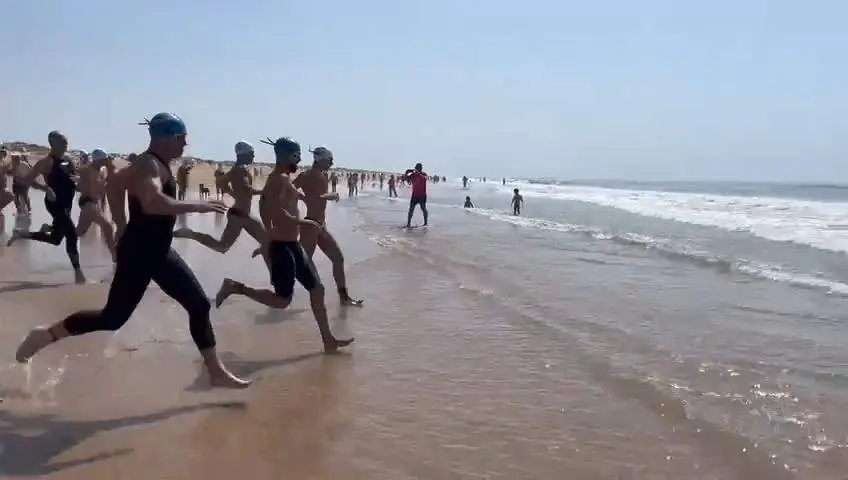 Momento del inicio de la carrera