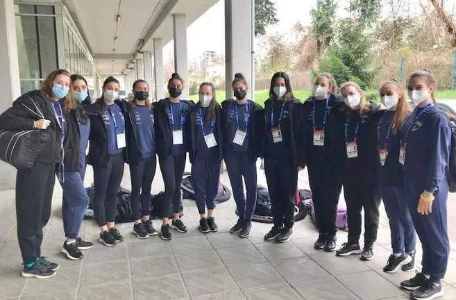 Marta Fernández con la selección.