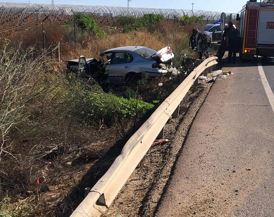 Accidente acaecido en Gibraleón.