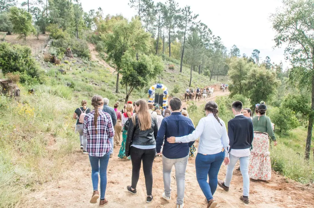 Romería celebrada en Galaroza en honor a la Divina Pastora