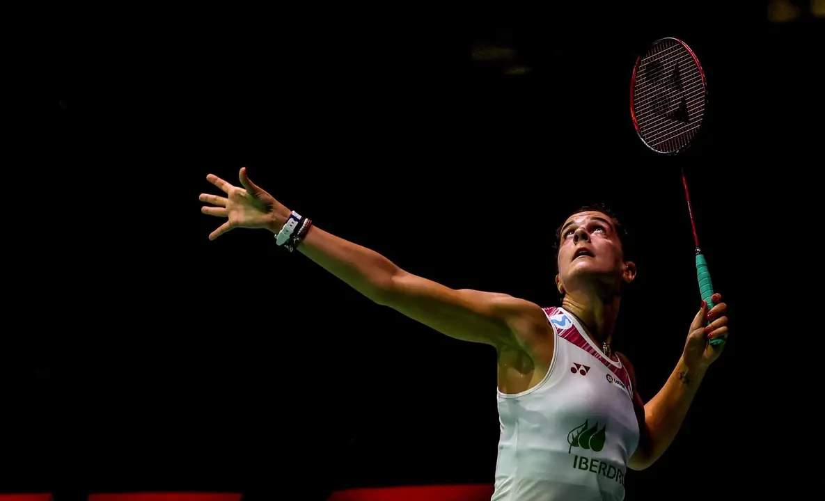 Carolina Marín en el Mundial de Tokio.