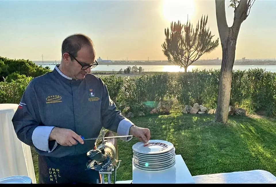 El sanjuanero Juan Bautista Gil, en plena faena.