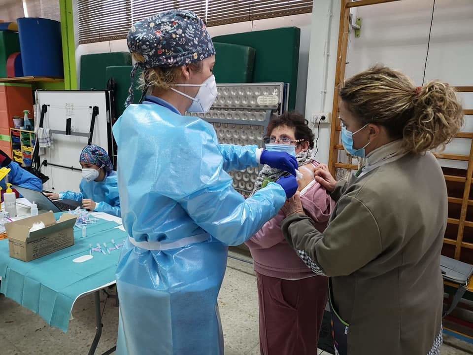 Vacunación Covid en Huelva.