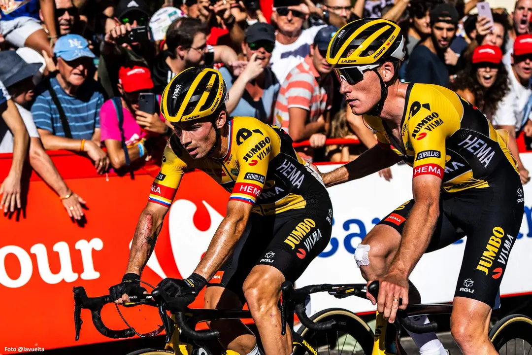 Roglic ha abandonado la Vuelta en Huelva.