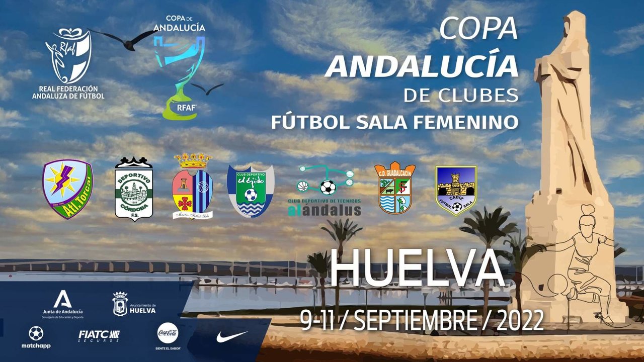 Cartel de la Copa de Andalucía que se celebrará en Huelva este fin de semana.