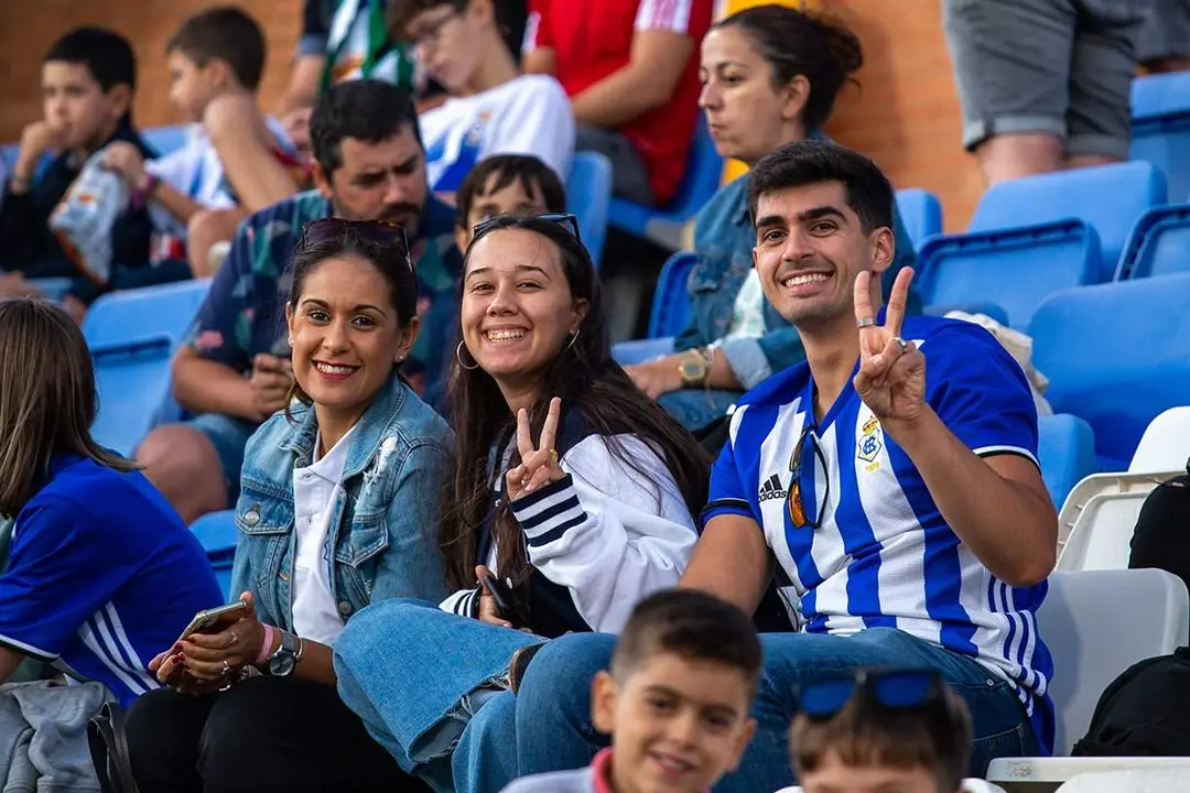 Hinchas el Recreativo e Huelva.