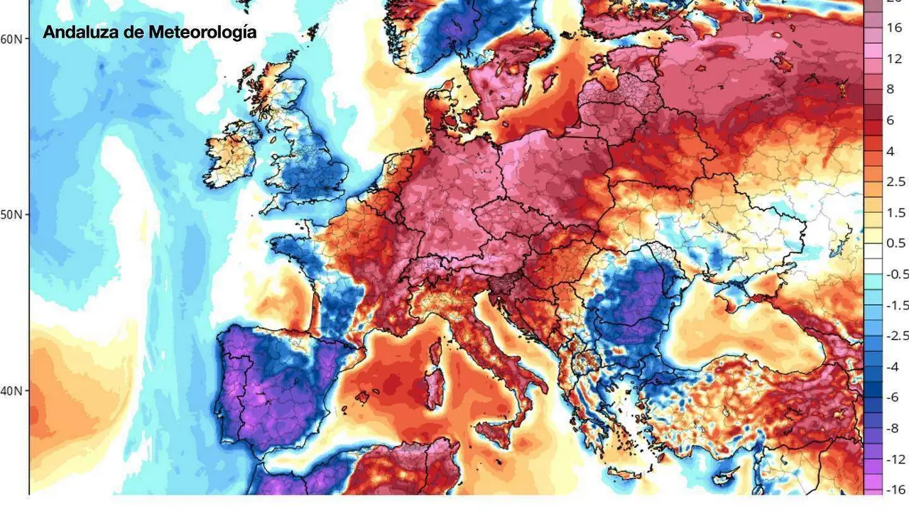 La llegada de la borrasca hará caer de manera abrupta la temperatura en toda la península ibérica