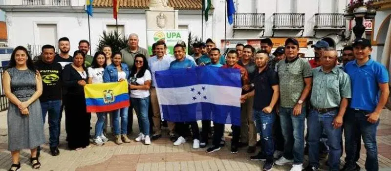 Despedida de trabajadores de Honduras y Ecuador el pasado año.