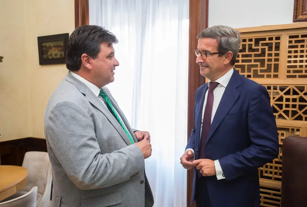 Reunión alcalde y consejero Política Industrial y Energía de la Junta.