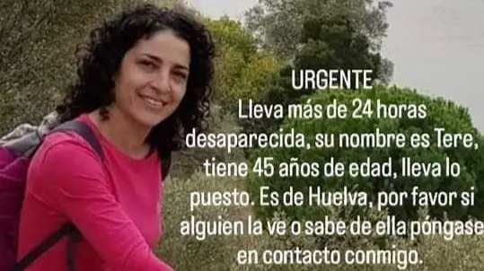 Imagen compartida en redes sociales para contribuir en su busqueda