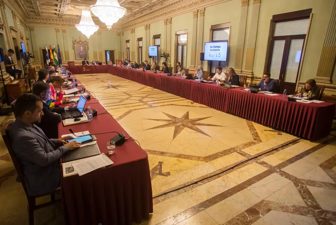 Pleno del mes de septiembre celebrado esta mañana en el Ayuntamiento de la capital.