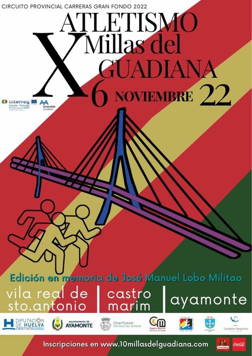 Cartel del X Millas del Guadiana