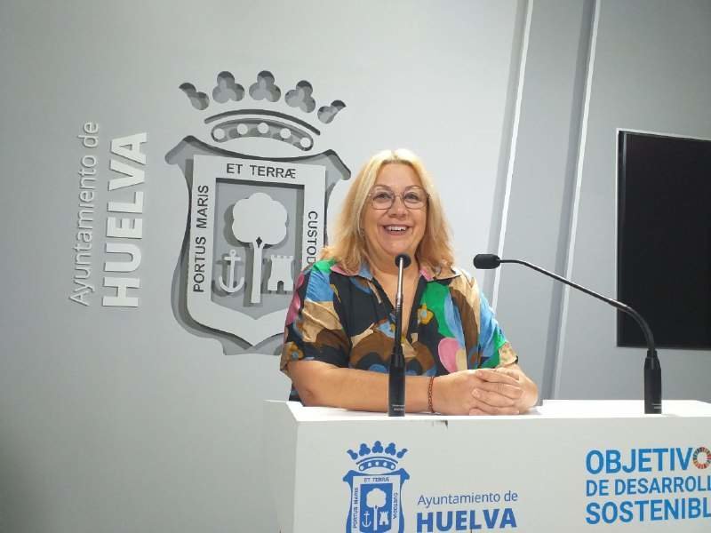 Mónica Rossi, en el Ayuntamiento de Huelva