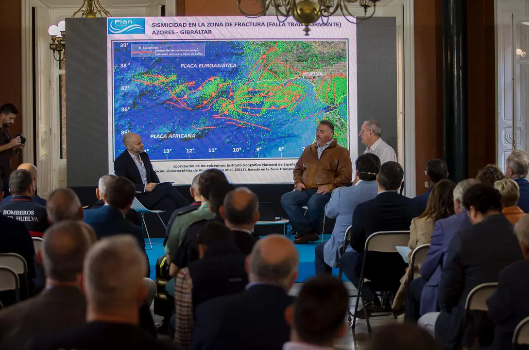 Mapa de riesgo sísmico presentado hoy mismo en Huelva,