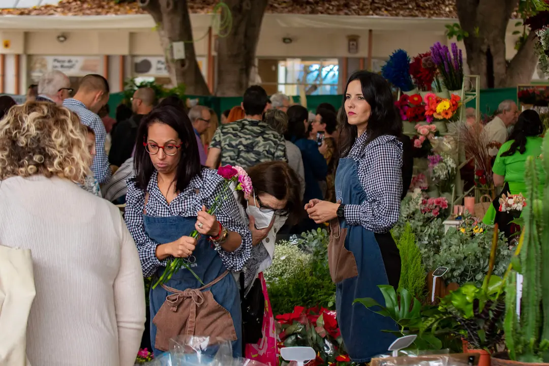 Mercado de las Flores en la Plaza de las Monjas