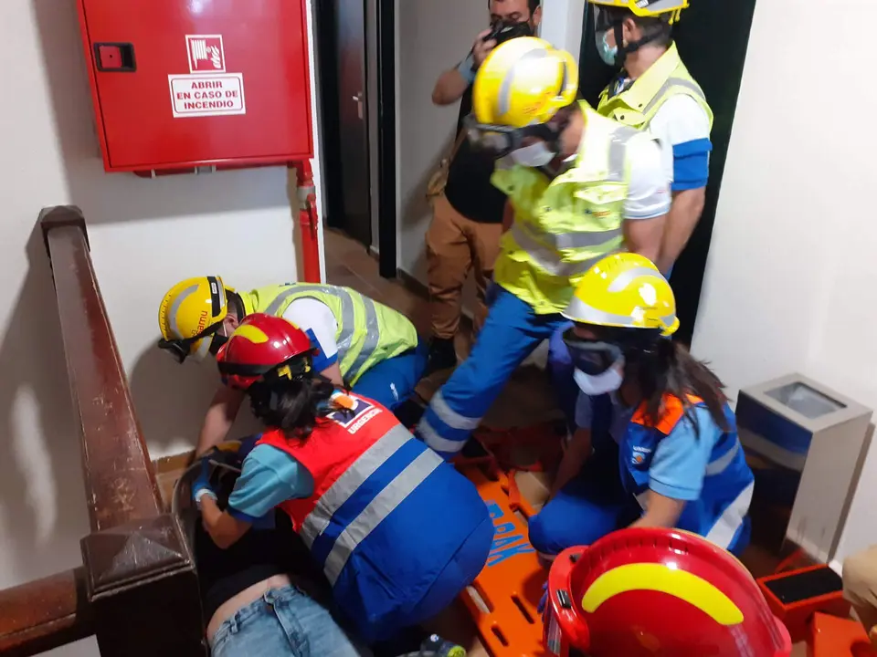 Simulacro reciente de tsunami en Huelva