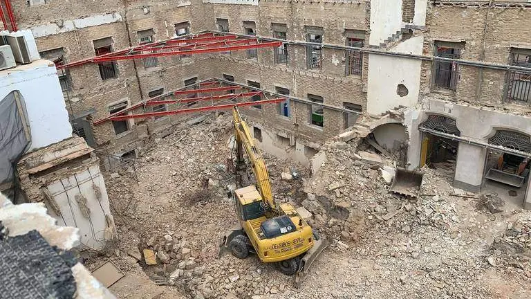 Obras edificio de Hacienda, que atesora restos tartésicos.