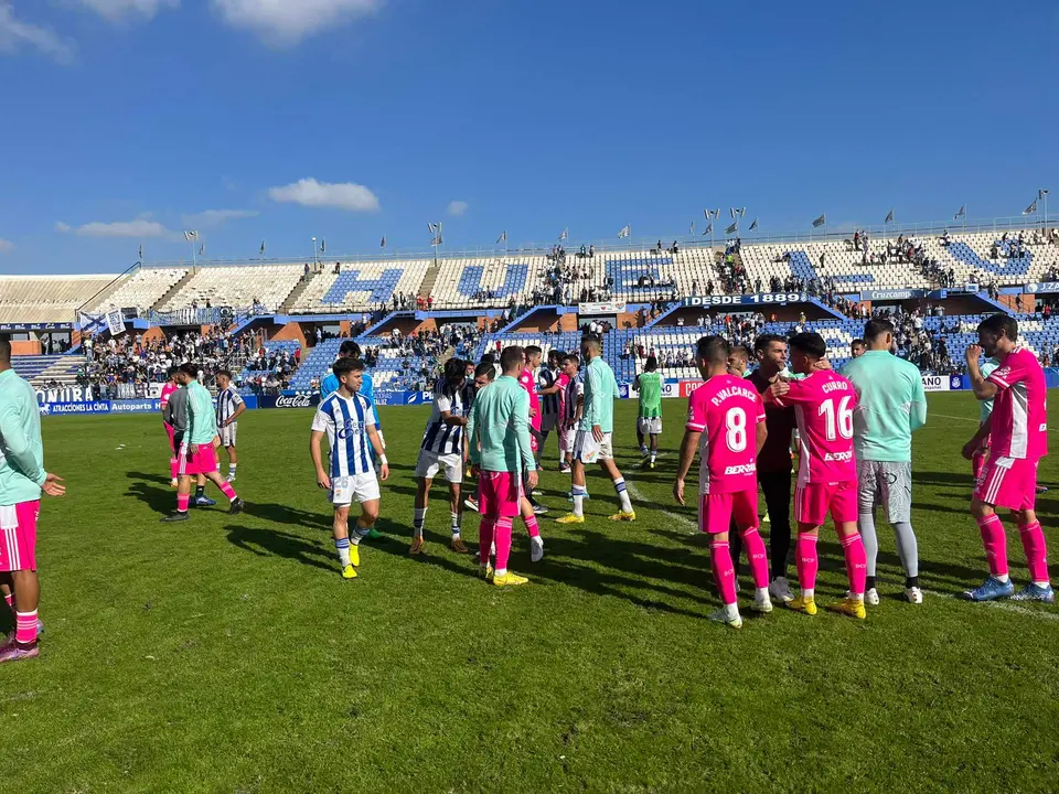 El Recre tras ser apeao e la Copa.