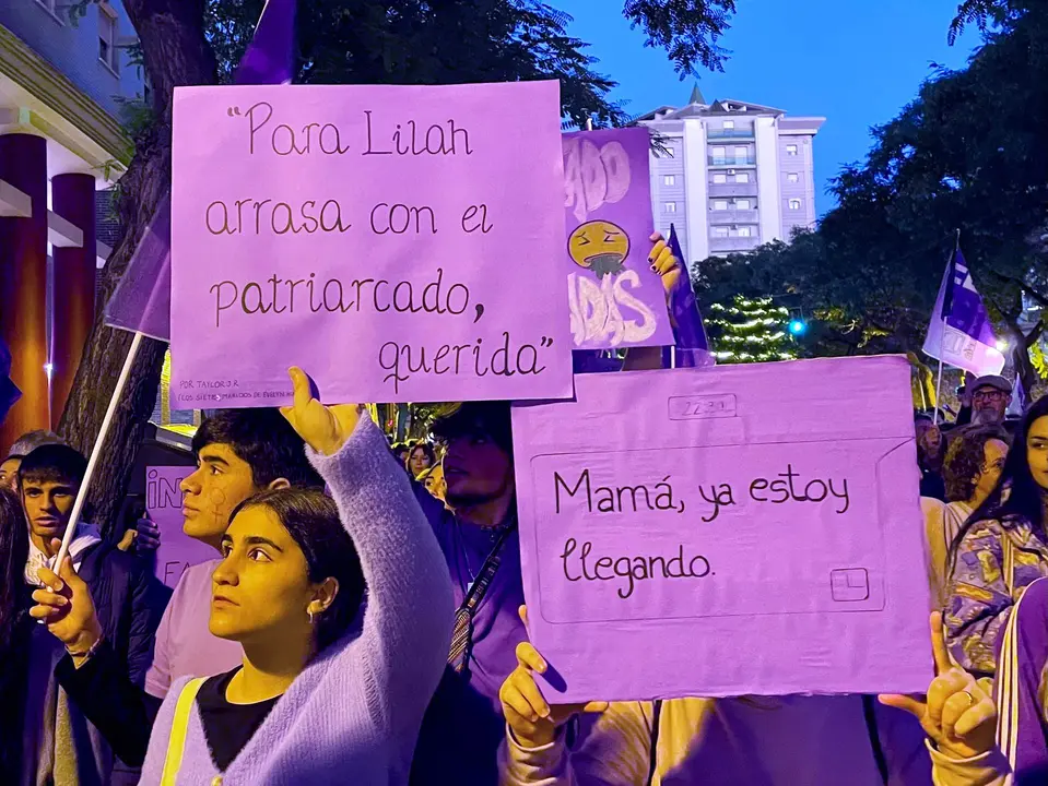 Manifestación feminista en Huelva el 25N