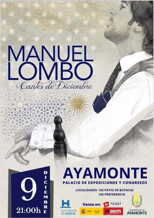 Cartel de la actuación de Lombo.