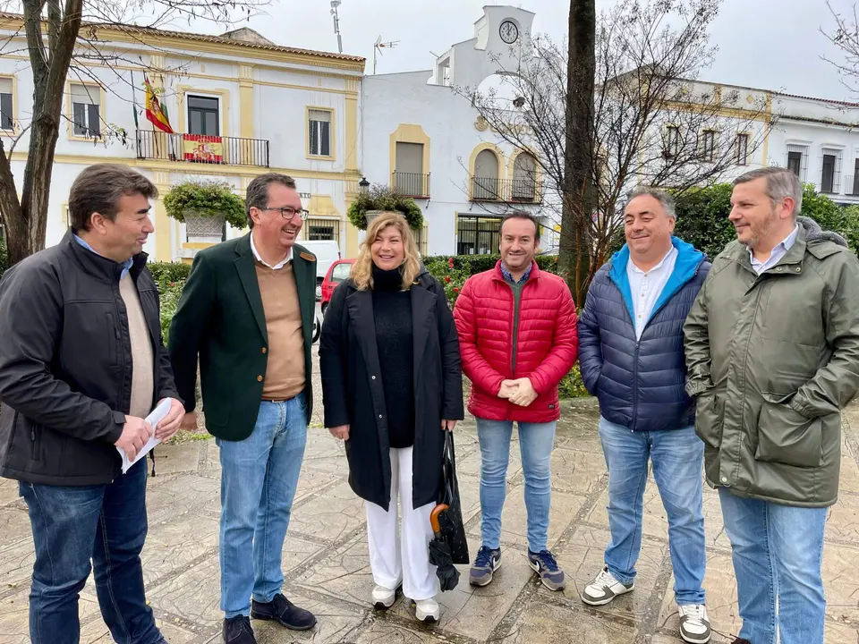 Visita de Manuel Andrés González a Santa Olalla