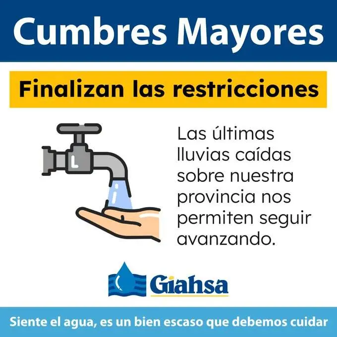 Aviso con el fin de las restricciones de suministro