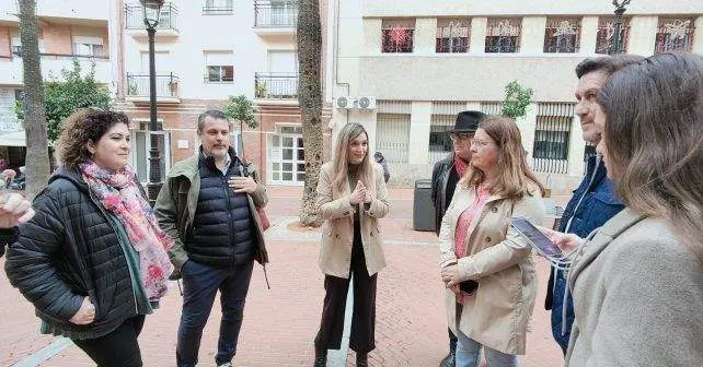 María Márquez en una visita