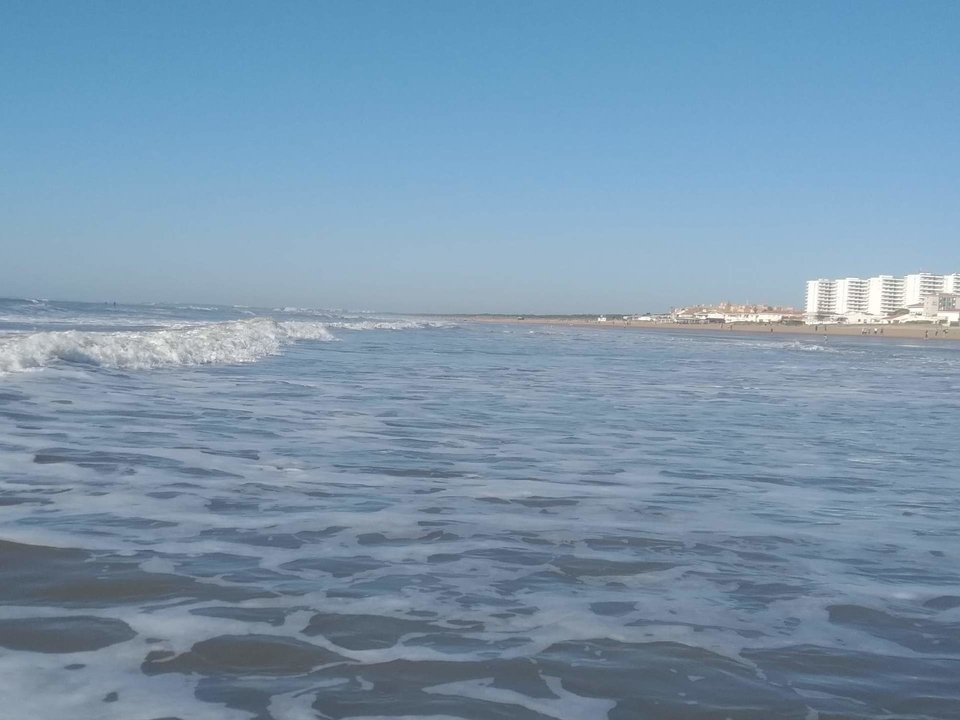 Foto compartida hoy en Tiempo Brasero, con la playa de Punta ambientada