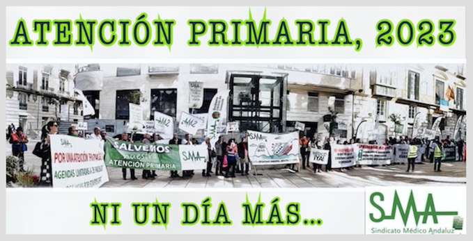 Cartelería protesta de los médicos andaluces