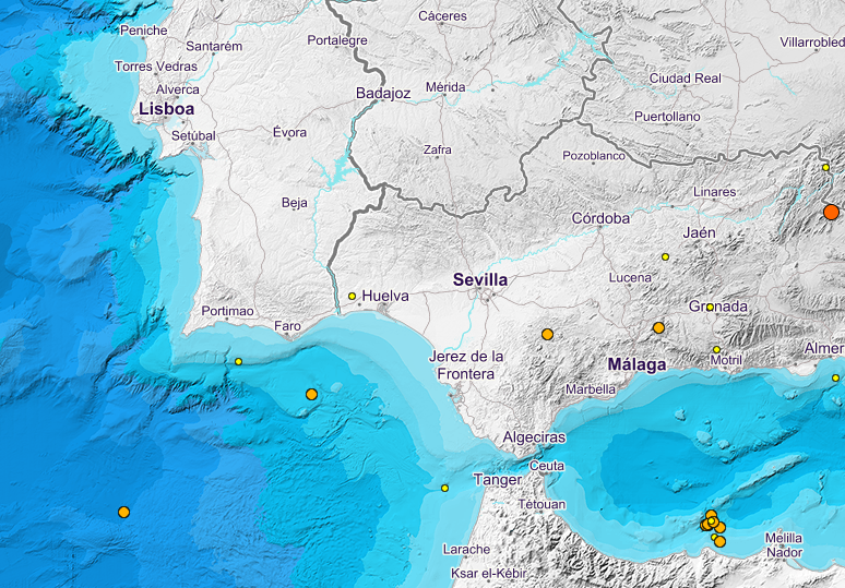 Localizacización de los sismos